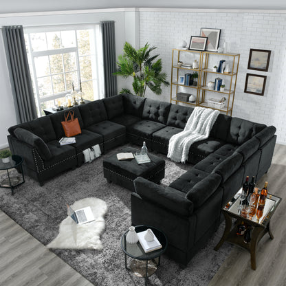 U-Shaped Modular Sectional Sofa Set