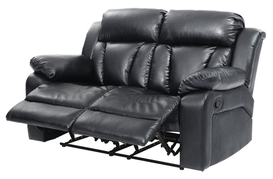 Glory Furniture Daria Reclining Love seat , BLACK