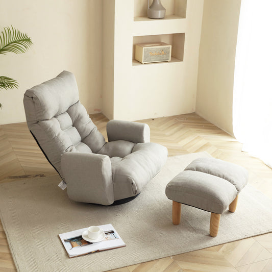 360° Rotatable Chair: Head and Waist Adjustable Living Room