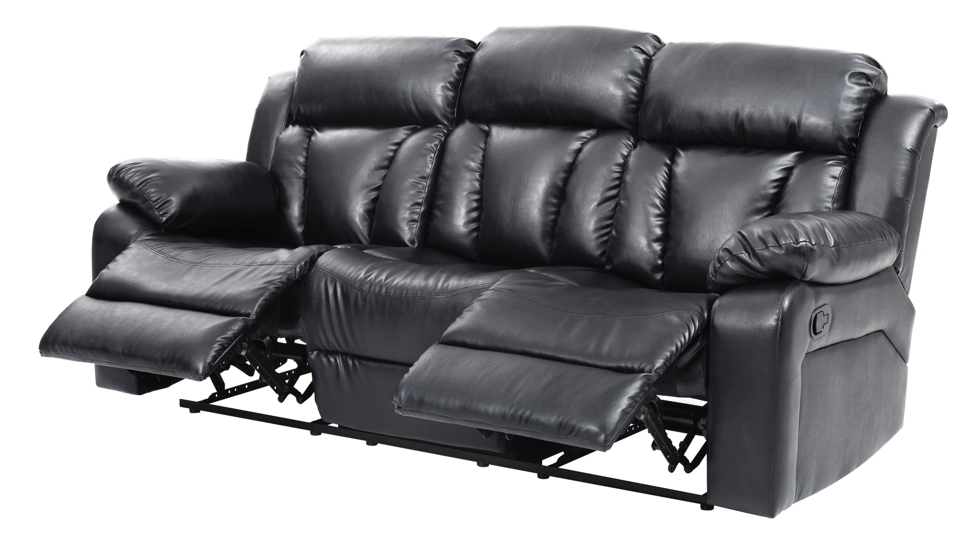 Glory Furniture Daria Reclining Sofa , BLACK