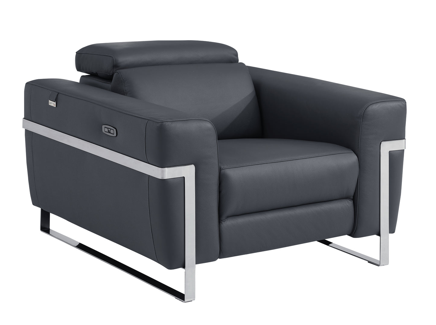 Italian Leather Sofas with Power Recliner